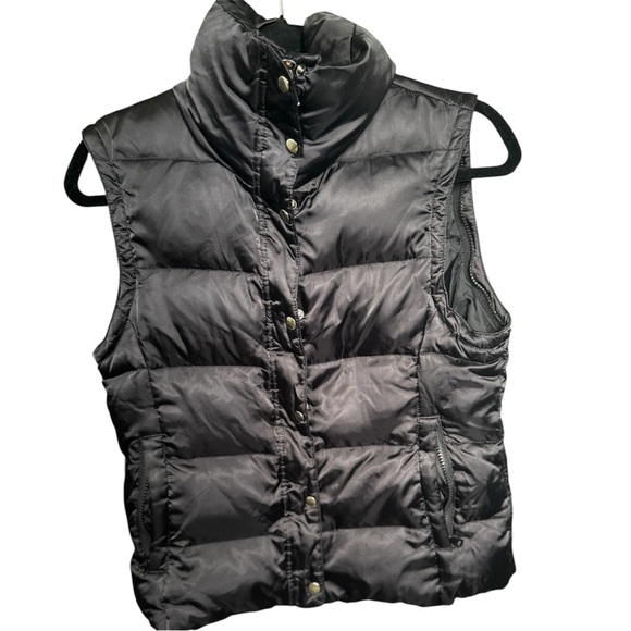 Express Black Puffer Vest Size Small - Picture 2 of 6
